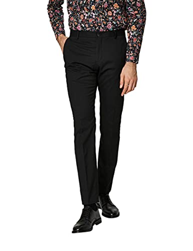 SELECTED HOMME Herren SHDNEWONE-MYLOLOGAN1 Trouser NOOS Anzughose, Schwarz (Black), 54