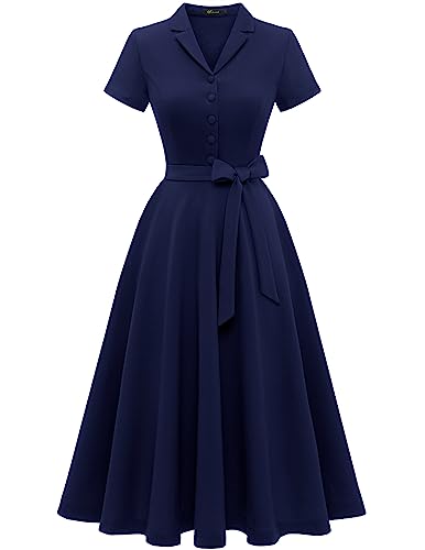 Wedtrend Abendkleid Kurz Elegant für Hochzeit 50er Jahre Rockabilly Kleider Damen Midilang Abendkleid Sommer Festlich...