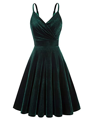 GRACE KARIN 50s Kleid Rockabilly ärmellos Partykleid Damen Vintage Kleider 50er Jahre Partykleider CL732-2 M