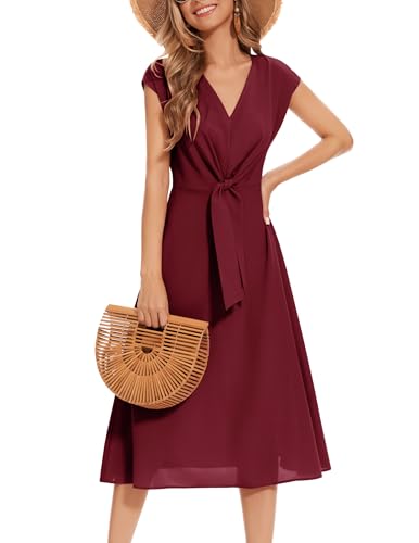 Wedtrend Rockabilly Kleider Damen 50er Jahre Outfit Damen Cocktaikleid Ballkleid Midi Kleid Festlich Damen Vintage...