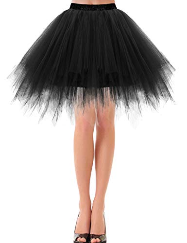 Bbonlinedress Rock tüllrock Damen Tutu Tüllrock Crinoline Cosplay Rock Rockabilly Tanz Ballett Kostüme Karneval...