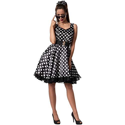 dressforfun 900379 - Damenkostüm Rockabilly Lady, Attraktives Trägerkleid im Stil der 50er Jahre (M | Nr. 302156)